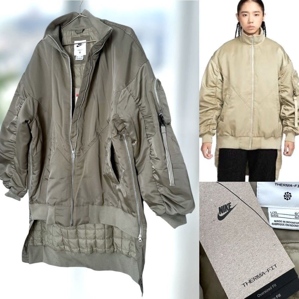 NIKE Insulated Oversized Sportswear Metro Puffer Therma-FIT Parka Jacket Sz L XL
